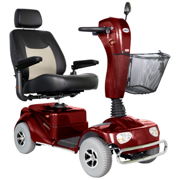 Pioneer 4 profile red Pioneer 4 Mobility Scooter